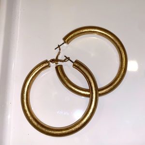 Gold hoop earrings
